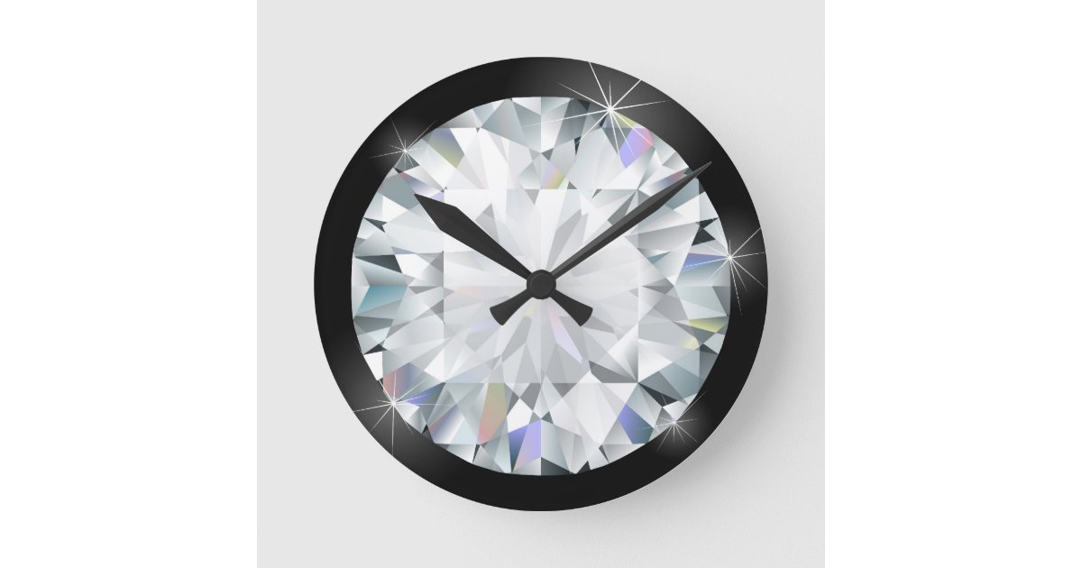 Bling Wall Clock Zazzle