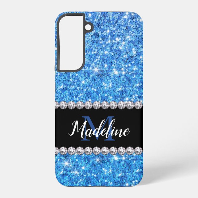 Blinged-Out Galaxy S22+ Case: Personalized Samsung Galaxy Case (Back)