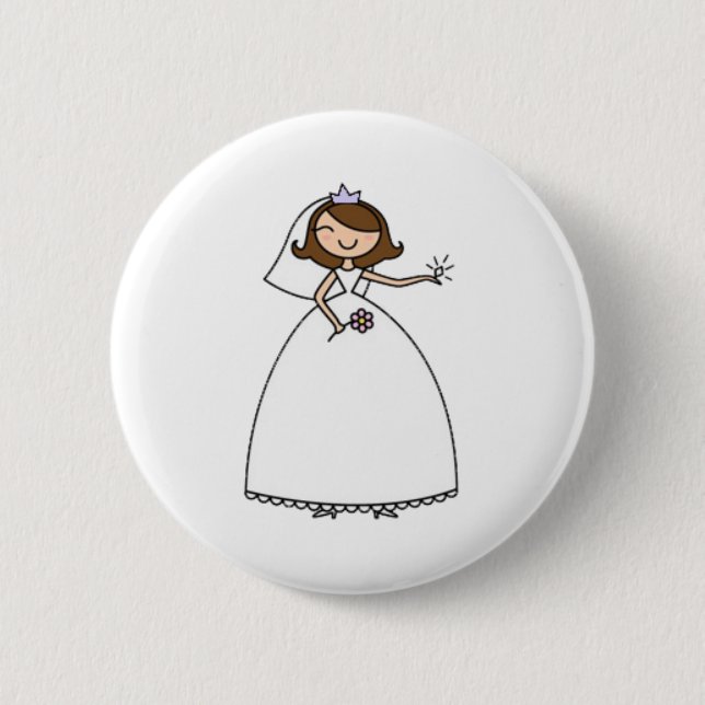 Blingy Bride Wedding Bachelorette Pin (Front)