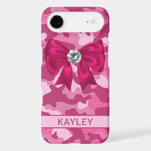 Blingy Pink Camouflage Personalized iPhone 17 Air Case