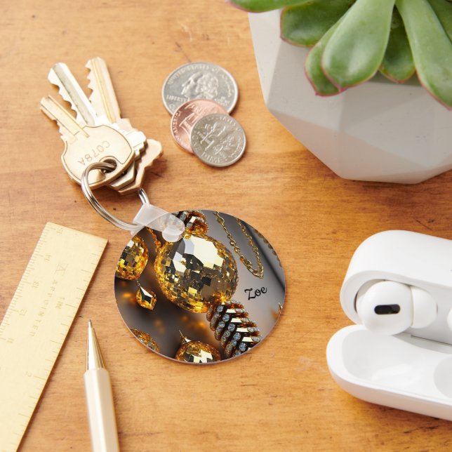 Blink! Beautiful chaos jewelry in gold  Keychain (Desk)