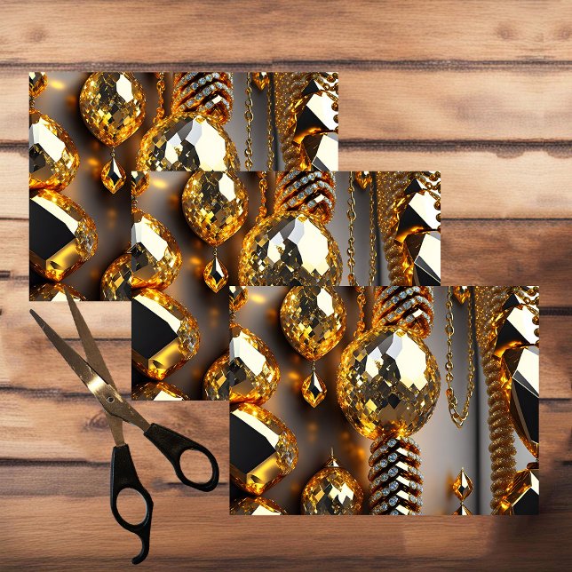 Blink! Beautiful chaos jewelry in gold  Tissue Paper (Creator Uploaded)