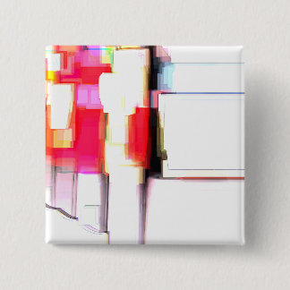 "Blink" Digital Abstract Pinback Button
