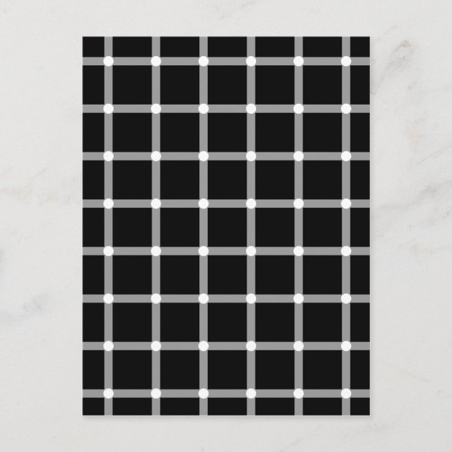 Blinking Dots - Optical Illusion Postcard (Front)