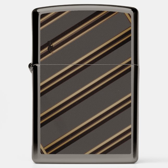 Blinky Bat Hide Stripe pattern Zippo Lighter (Front)