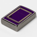 Blinky the Bat pattern Dark Purple Zippo Lighter