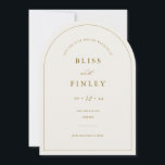 BLISS Arch Save The Date Minimal Wedding Card<br><div class="desc">Our minimal arch save the date wedding announcement photo card is the perfect way to inform your friends and family of your upcoming wedding with a simple and elegant aesthetic.</div>