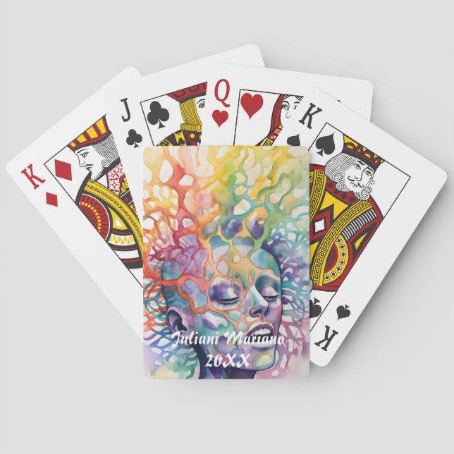 Bliss Custom name Poker Cards (Back)