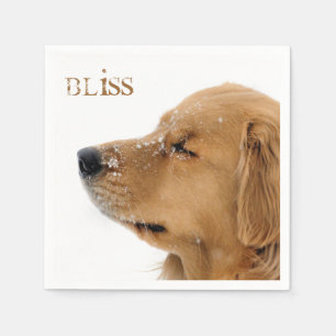 Bliss Golden Retriever Paper Napkins