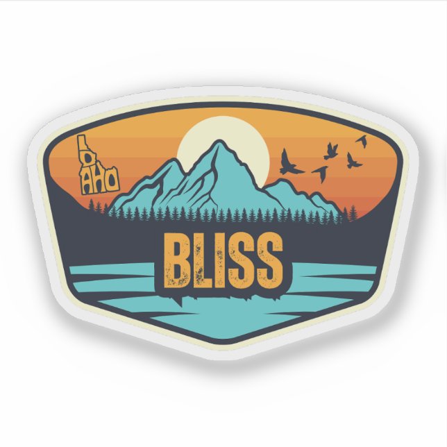 Bliss, Idaho Sticker (Front)