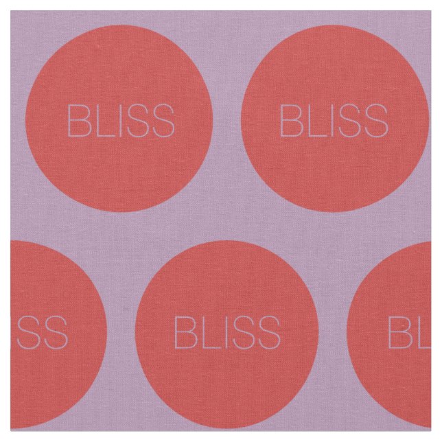 BLISS Polka Dot Pattern Fabric (Close Up)
