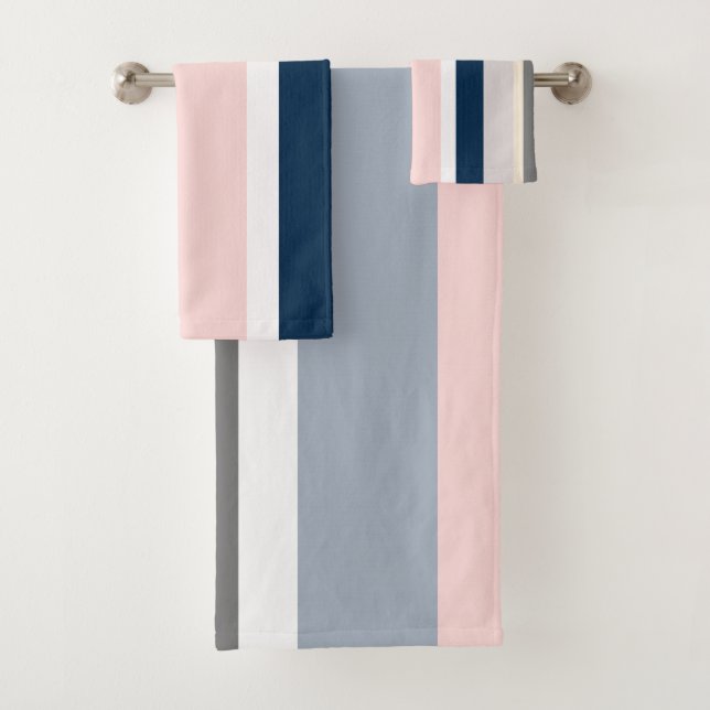 Bliss Stripes Bath Towel Set (Insitu)