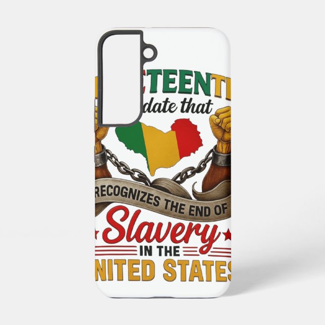 Blissboy Funny Juneteenth T-Shirt Novelty , junete Samsung Galaxy Case (Back)