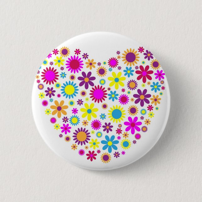 Blissful Blossoms Button (Front)