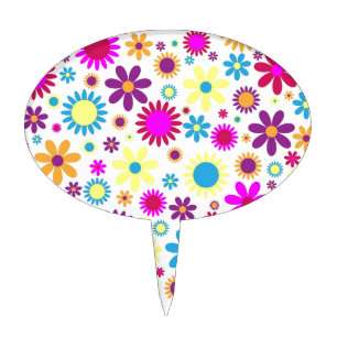 Blissful Blossoms Cake Topper