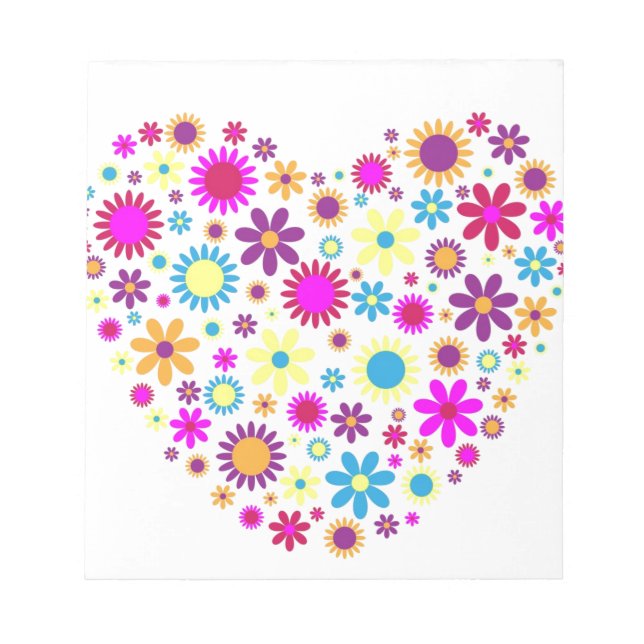 Blissful Blossoms Notepad (Front)