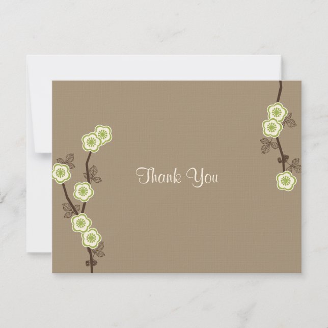Blissful Blossoms Thank You Card (Front)