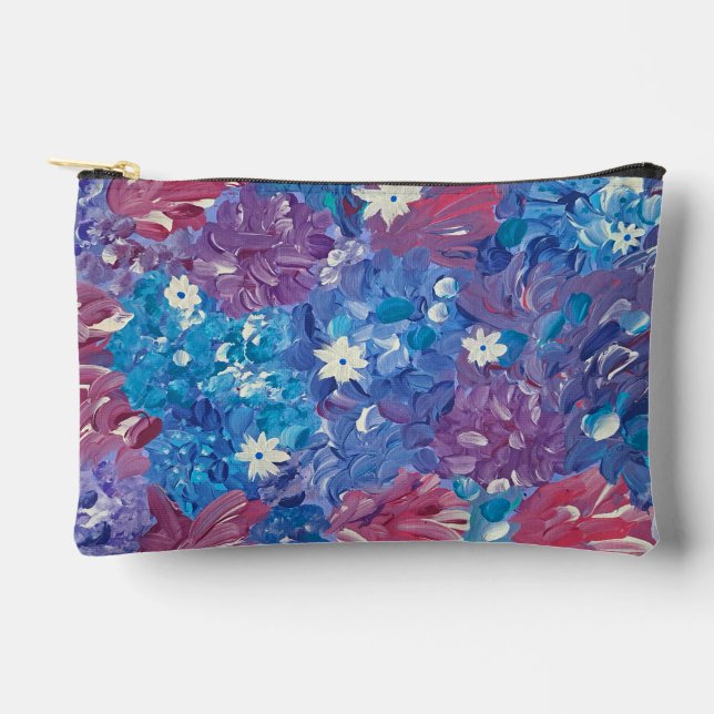 Blissful Blue Accessories Pouch (Front)