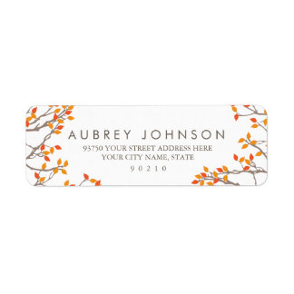 Blissful Branches Address Labels