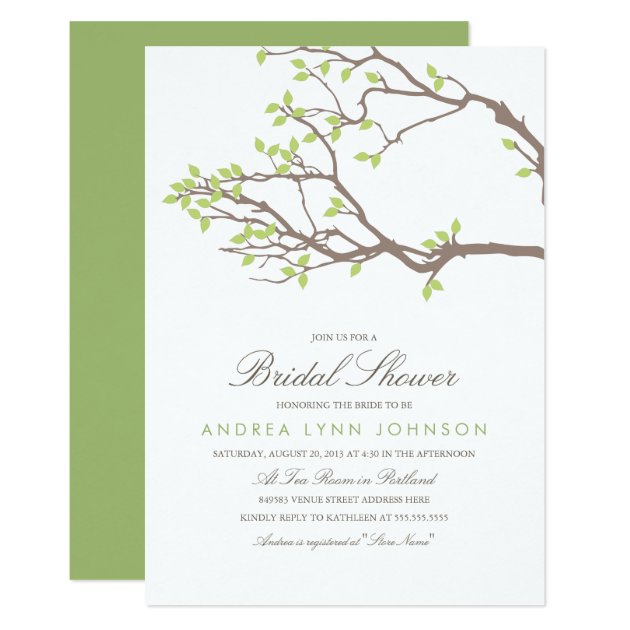 Blissful Branches Bridal Shower Invitation