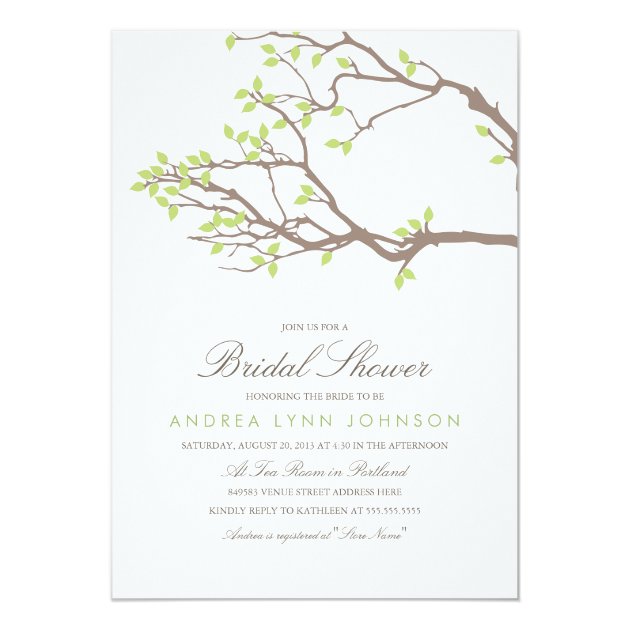 Blissful Branches Bridal Shower Invitation