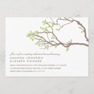 Blissful Branches Rehearsal Dinner Invitation