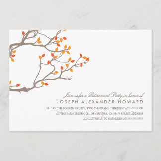 Blissful Branches Retirement Party Invite