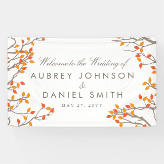 Blissful Branches Wedding Banner