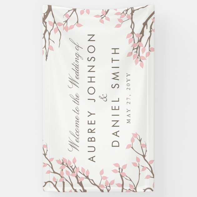 Blissful Branches Wedding Banner