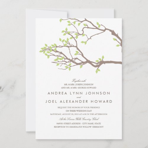 Blissful Branches Wedding Invitation