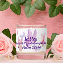Blissful Butterfly Psalm 139:14 Scented Candle