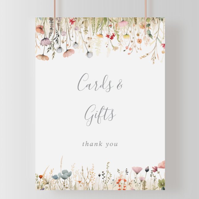 Blissful Colorful Boho Wildflower Cards and Gifts  Poster (Creator Uploaded)