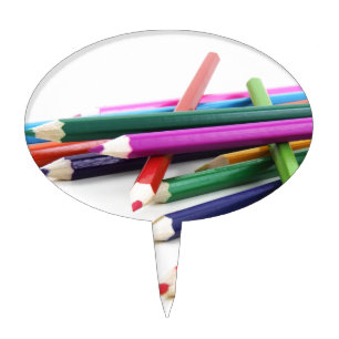 Blissful Colors Cake Topper