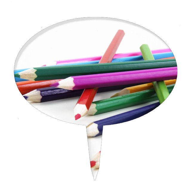 Blissful Colors Cake Topper (Front)