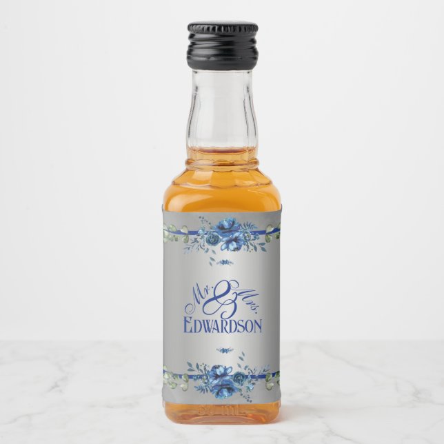 Blissful Elegant  Liquor Bottle Label (Front)