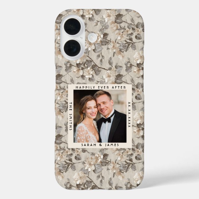 Blissful Gardenias Charm Countryside Wedding Case-Mate iPhone Case (Back)