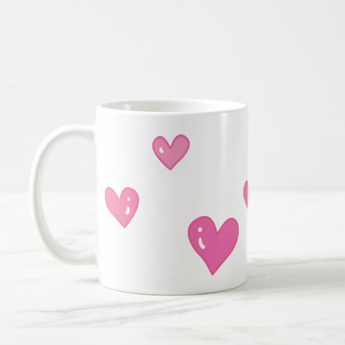Blissful Hearts Pink Love Mug