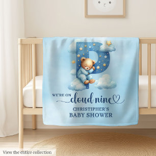 Blissful Letter P Blanket Monogram Baby Boy