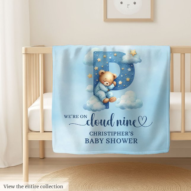 Blissful Letter P Blanket Monogram Baby Boy (Blissful Letter P Blanket Monogram Baby Boy)