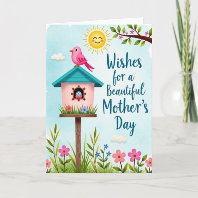 Blissful Mothers Day Spring Card (Front)