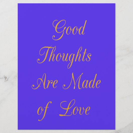 Blissful Reflections: Good Thoughts of Love (Front)