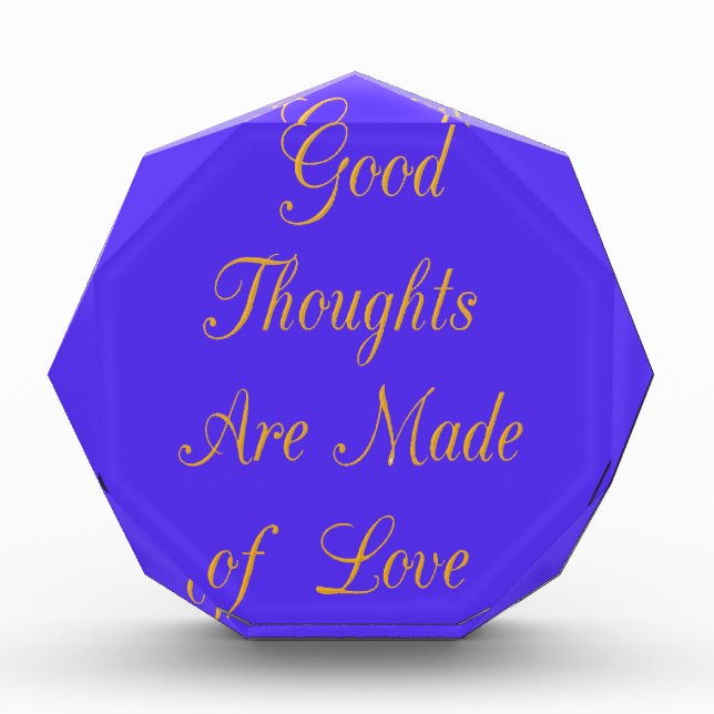 Blissful Reflections: Good Thoughts of Love Award (Front)