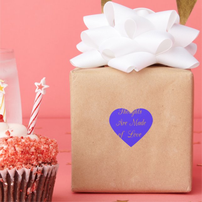 Blissful Reflections: Good Thoughts of Love Heart Sticker (Party)