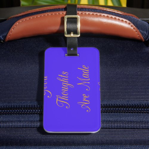 Blissful Reflections Good Thoughts of Love Luggage Tag