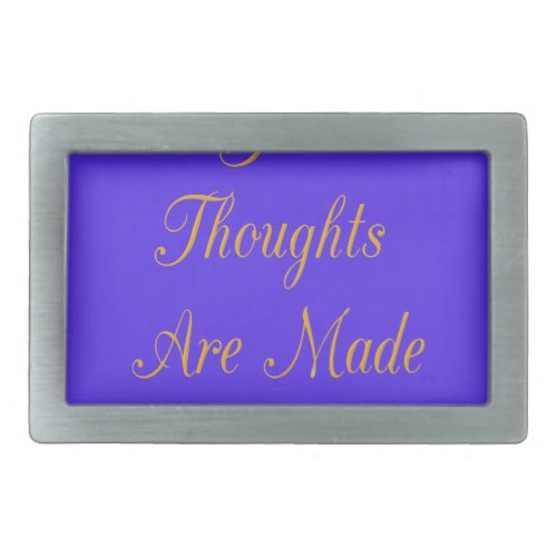 Blissful Reflections Good Thoughts of Love Rectangular Belt Buckle