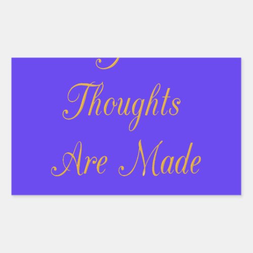 Blissful Reflections Good Thoughts of Love Rectangular Sticker