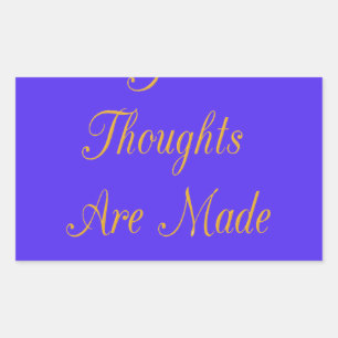 Blissful Reflections: Good Thoughts of Love Rectangular Sticker