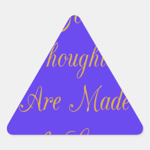 Blissful Reflections: Good Thoughts of Love Triangle Sticker