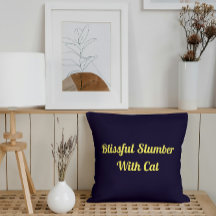 Blissful Slumber With Cat Personalized Pet Dreams