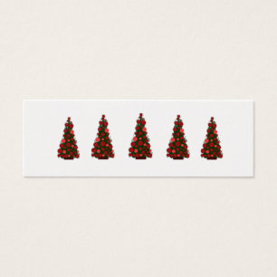 Blissfull Seasons Red Greetings Christmas Tags